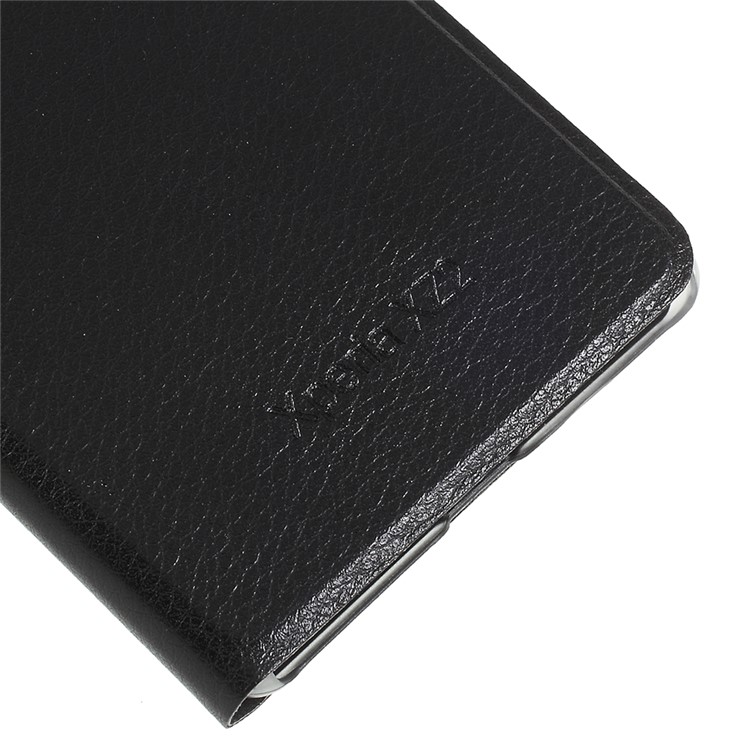 View Window PU Leather Mobile Phone Case for Sony Xperia XZ2 - Black-4