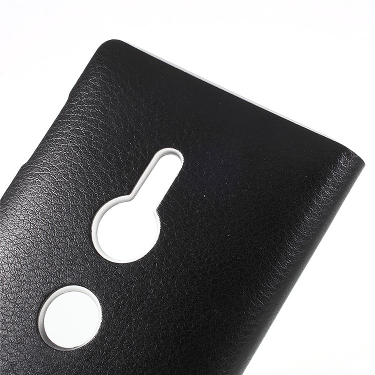 View Window PU Leather Mobile Phone Case for Sony Xperia XZ2 - Black-5