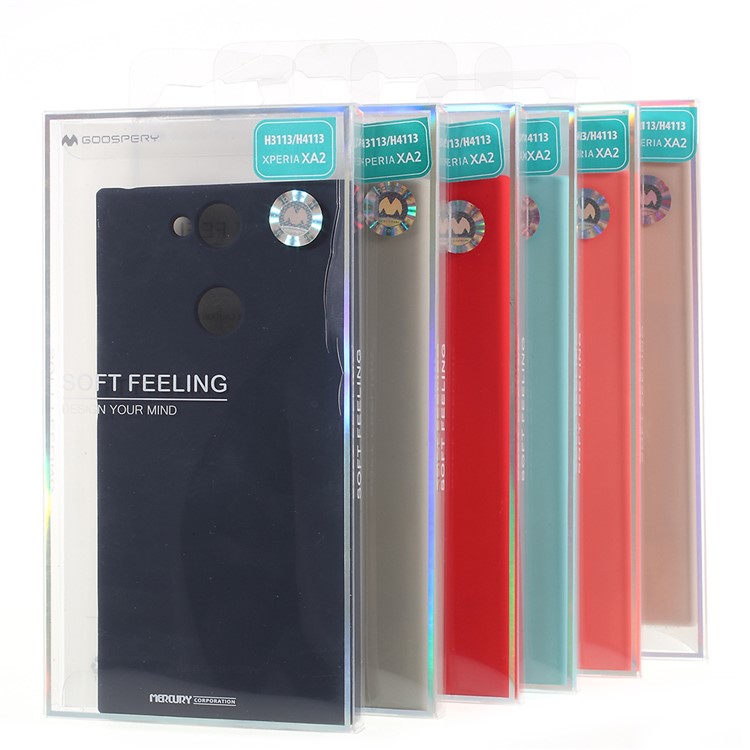 MERCURY GOOSPERY Matte Skin TPU Phone Case for Sony Xperia XA2 - Black-6