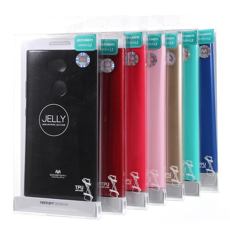 MERCURY GOOSPERY Flash Powder TPU Phone Case for Sony Xperia L2 - Black-6