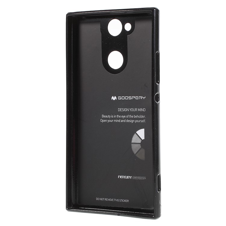MERCURY GOOSPERY Jelly Glitter Powder TPU Case Accessory for Sony Xperia XA2 - Black-3