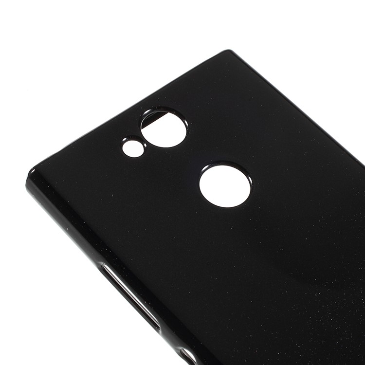 MERCURY GOOSPERY Jelly Glitter Powder TPU Case Accessory for Sony Xperia XA2 - Black-4