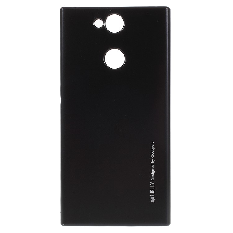 MERCURY GOOSPERY i JELLY Metallic TPU Flexible Mobile Phone Cover for Sony Xperia XA2 - Black-1