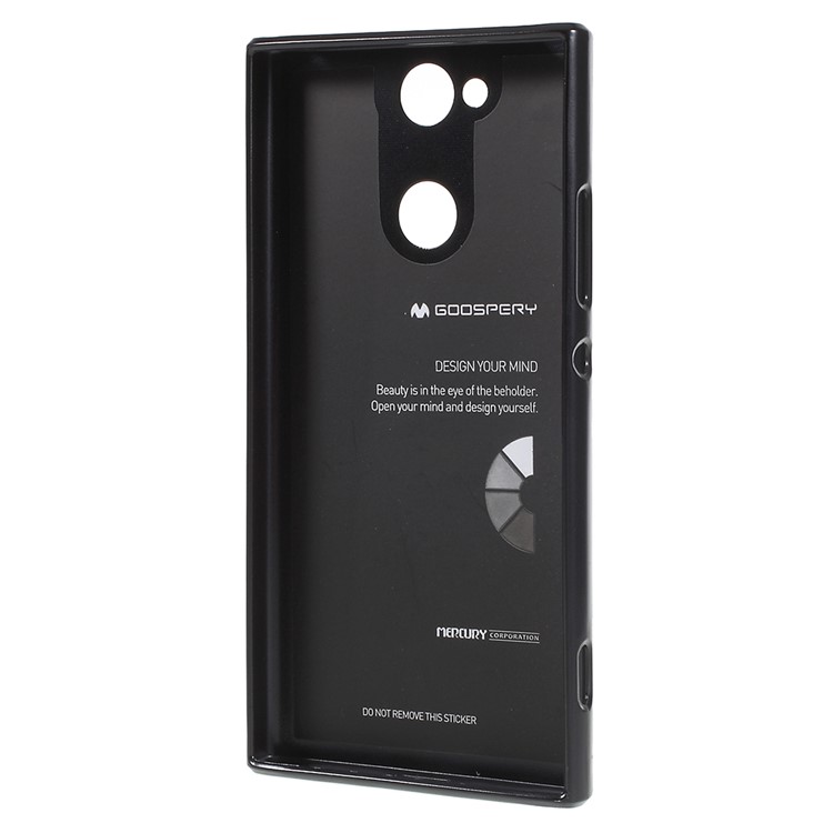 MERCURY GOOSPERY i JELLY Metallic TPU Flexible Mobile Phone Cover for Sony Xperia XA2 - Black-3