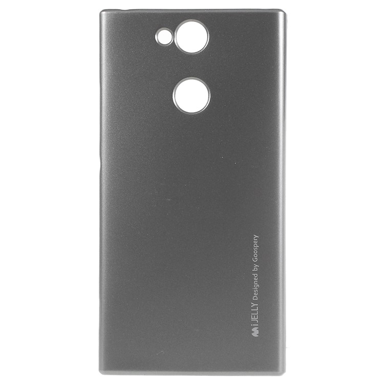 MERCURY GOOSPERY I JELLY Metallic TPU Flexible Handyhülle Für Sony Xperia XA2 - Grau-1