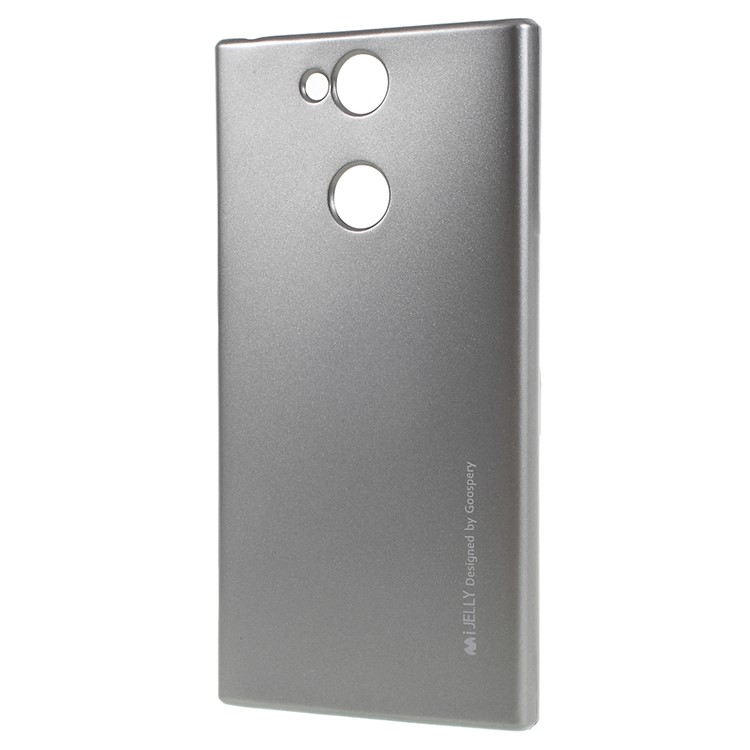 MERCURY GOOSPERY I JELLY Metallic TPU Flexible Handyhülle Für Sony Xperia XA2 - Grau-2