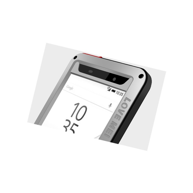 LOVE MEI Shockproof Drop Proof prova de pó Shell para Sony Xperia Z5 / Z5 Dual - prata-2