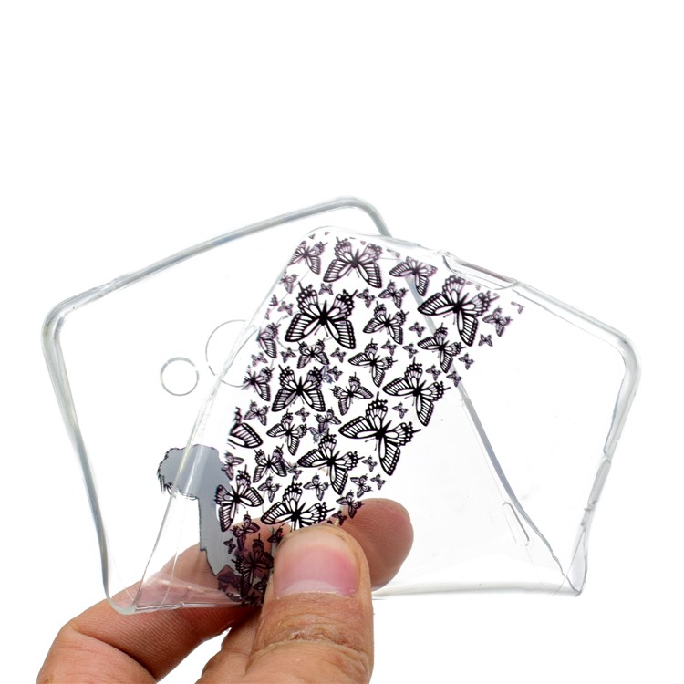 Pattern Printing TPU Mobile Cover for Sony Xperia XZ2 Compact - Butterfly Girl-5