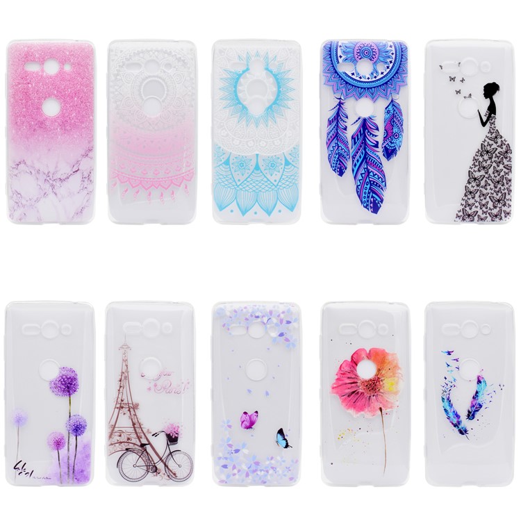 Pattern Printing TPU Mobile Cover for Sony Xperia XZ2 Compact - Butterfly Girl-6