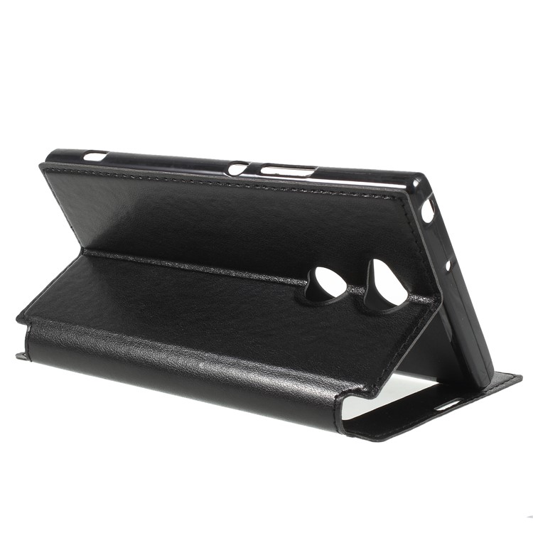 ROAR KOREA View Window Noble Leather Flip Stand Case for Sony Xperia XA2 Ultra - Black-5