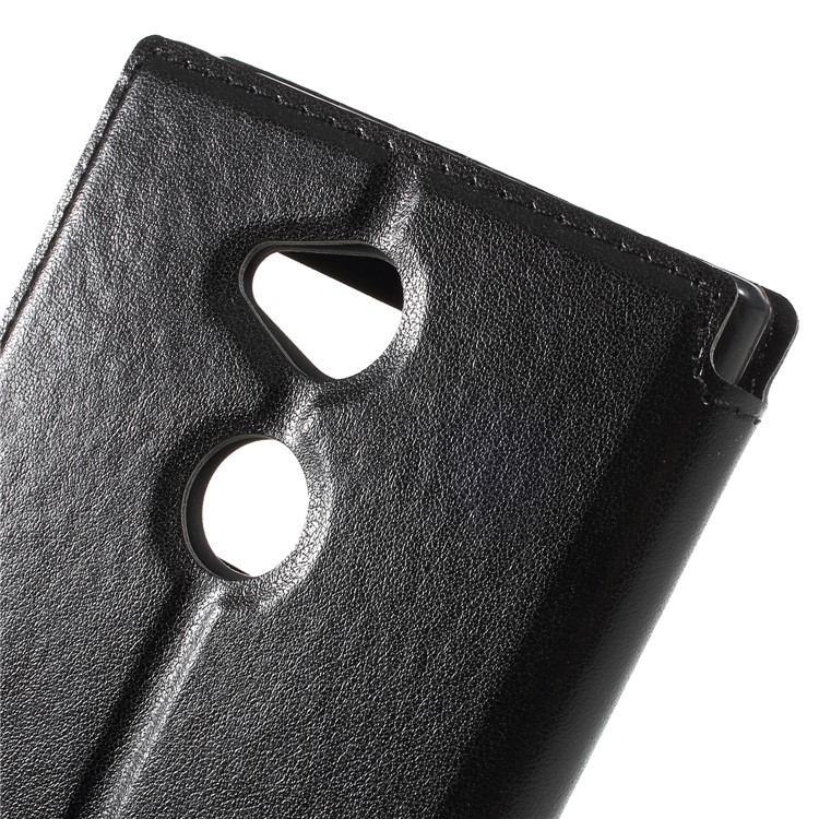ROAR KOREA View Window Noble Leather Flip Stand Case for Sony Xperia XA2 Ultra - Black-8