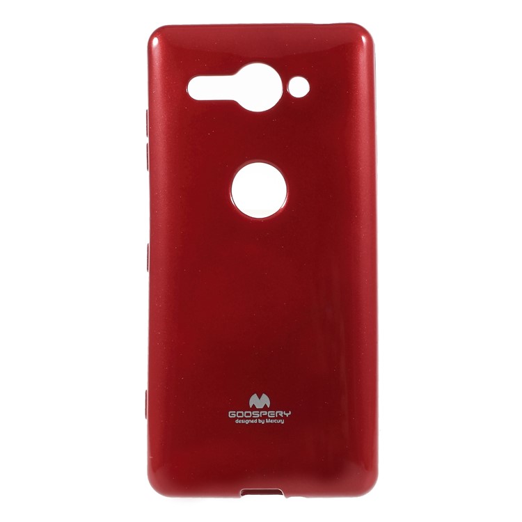 MERCURY GOOSPERY Jelly Glitter Powder TPU Mobile Casing for Sony Xperia XZ2 Compact - Red-1
