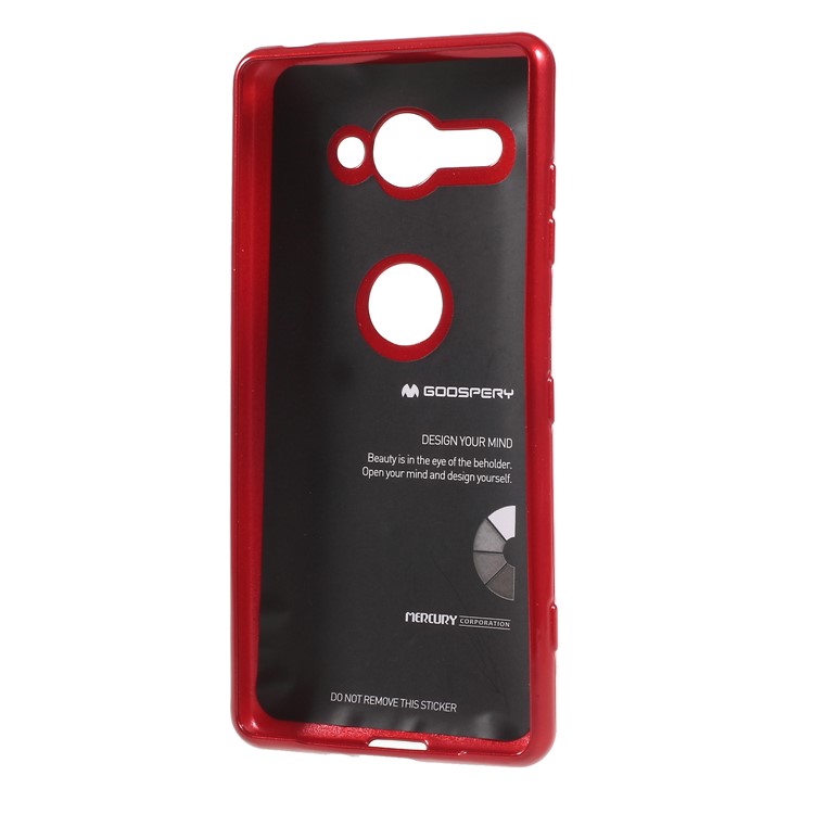 MERCURY GOOSPERY Jelly Glitter Powder TPU Mobile Casing for Sony Xperia XZ2 Compact - Red-3