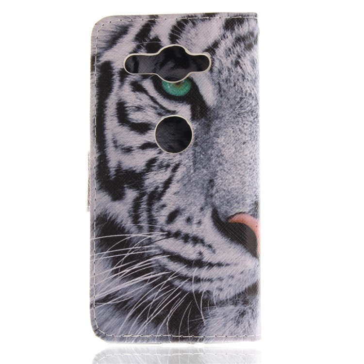 Pattern Printing PU Leather Casing with Stand for Sony Xperia XZ2 Compact - Tiger Pattern-2
