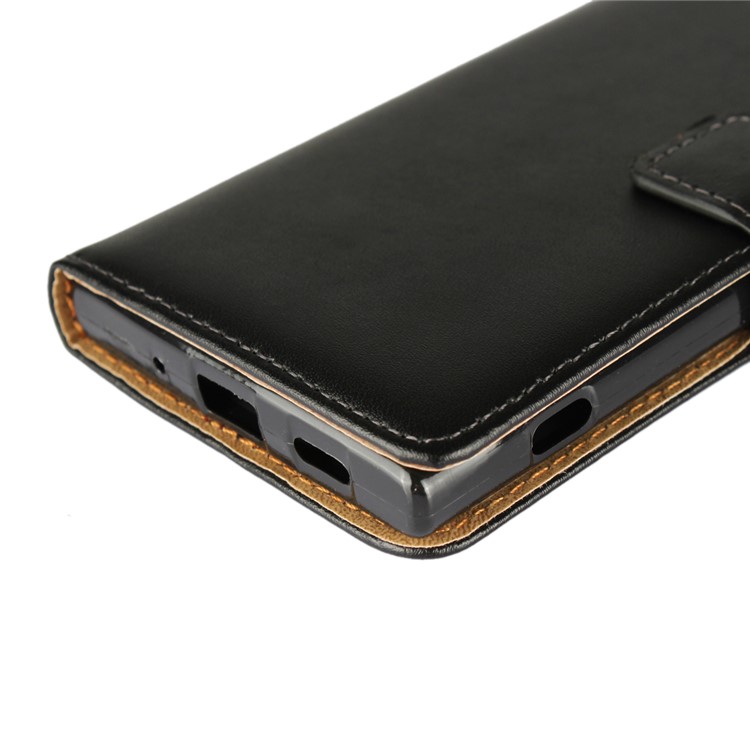 Wallet Stand Split Leather Phone Case for Sony Xperia XA2 - Black-10