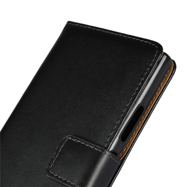 Wallet Stand Split Leather Phone Case for Sony Xperia XA2 - Black-8