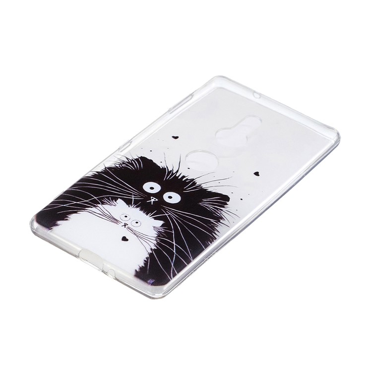 Pattern Printing Soft TPU Shell for Sony Xperia XZ2 - Cat Couple-2