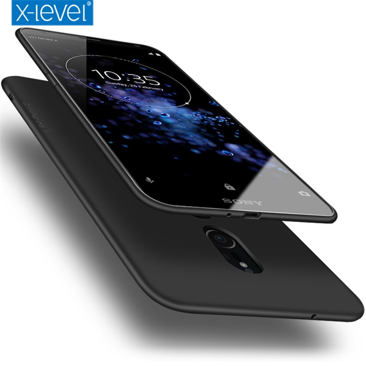 X-LEVEL Ultra-thin Frosted TPU Case for Sony Xperia XZ2 Premium - Black-3