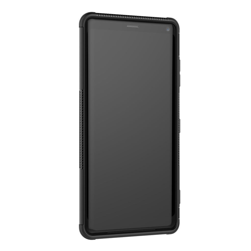 Cool Pneumatico Ibrido PC + Cassa Di Kickstand TPU Per Sony Xperia XZ3 - Nero-7