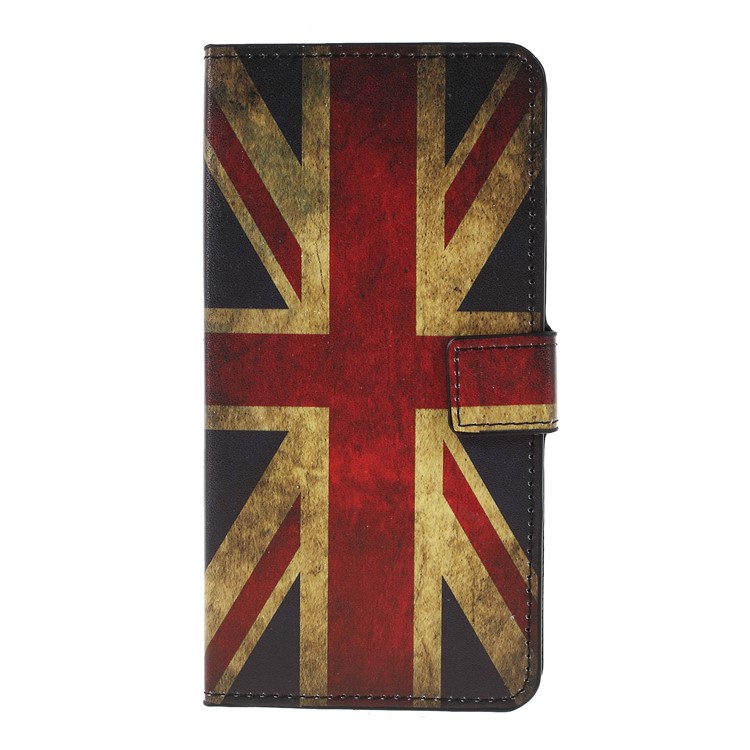 Pattern Printing PU Leather Magnetic Wallet Stand Case for Sony Xperia XZ3 - Flag of British-3
