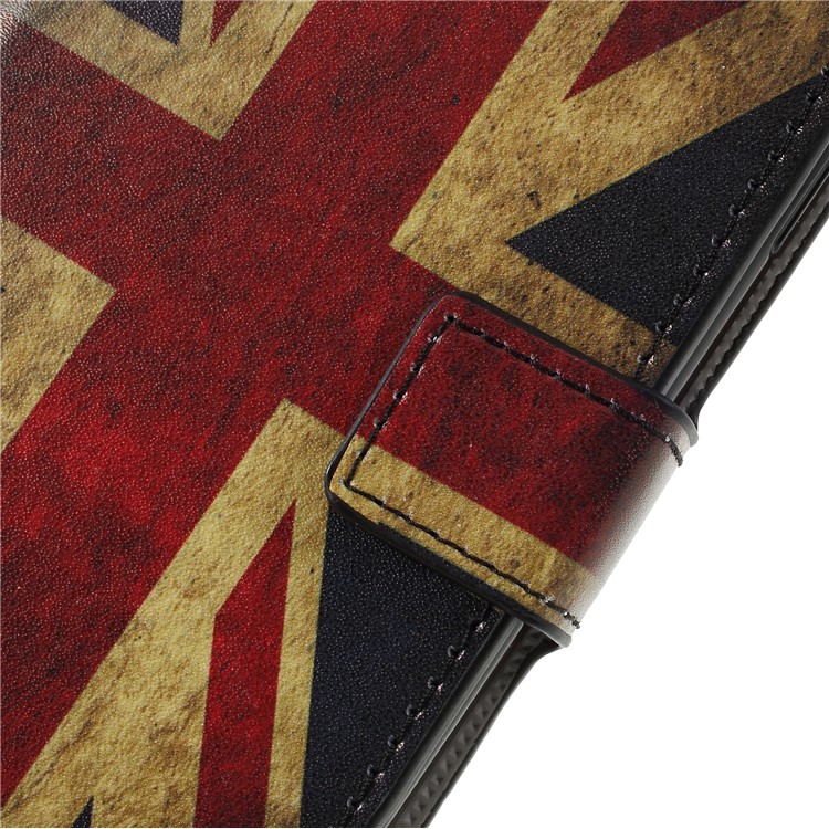 Pattern Printing PU Leather Magnetic Wallet Stand Case for Sony Xperia XZ3 - Flag of British-9