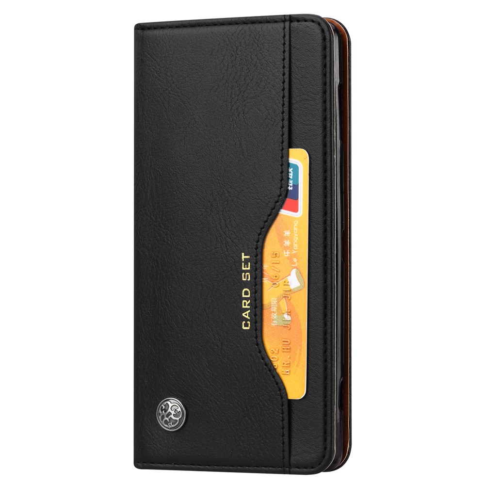 Estuche de Cuero PU Absorbido Automáticamente Para Sony Xperia XZ3 - Negro-3