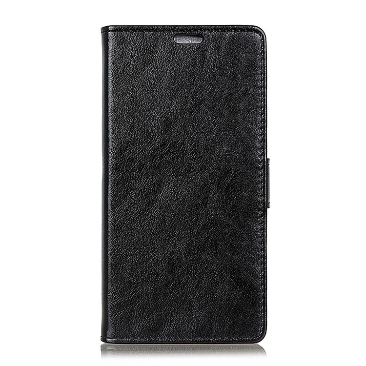 Crazy Horse Wallet Leather Stand Case for Sony Xperia XZ3 - Black-6