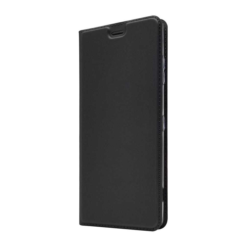 Auto-absorbed Stand Leather Case with Card Slot for Sony Xperia XZ3 - Black-8