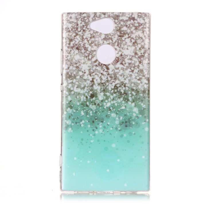 Patterned IMD Soft Matte TPU Phone Case for Sony Xperia XA2 - Glitter Powder-2