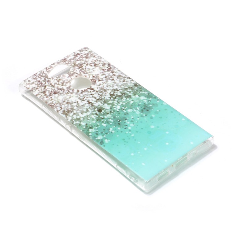 Patterned IMD Soft Matte TPU Phone Case for Sony Xperia XA2 - Glitter Powder-3