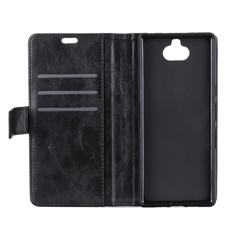 Flip Rivet Stand Wallet Magnetic Leather Mobile Phone Casing for Sony Xperia XA3 Ultra - Black-8