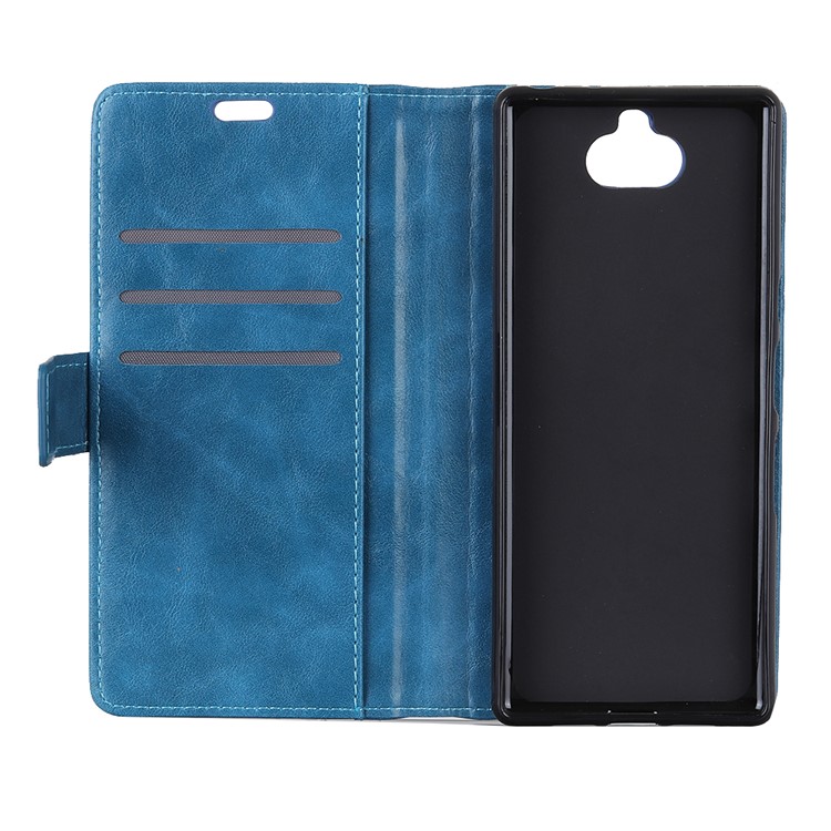 Rivet Decor PU Leather Mobile Phone Shell for Sony Xperia 10 - Blue-9