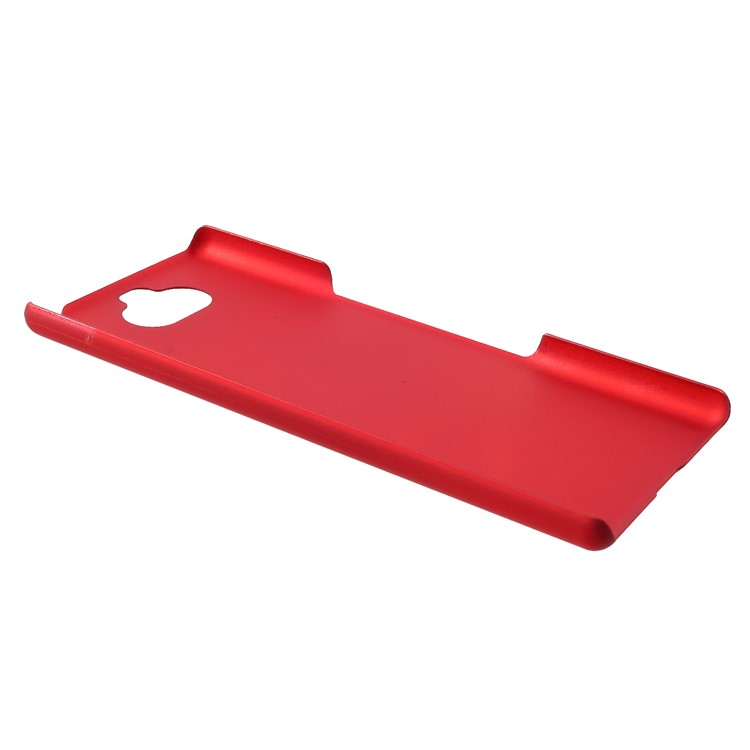 Rubberized PC Hard Shell for Sony Xperia XA3 - Red-3