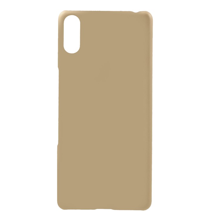 Rubberized PC Hard Mobile Phone Case for Sony Xperia L3 Ultra - Gold-1