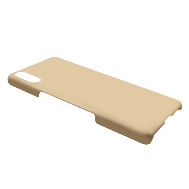 Rubberized PC Hard Mobile Phone Case for Sony Xperia L3 Ultra - Gold-2