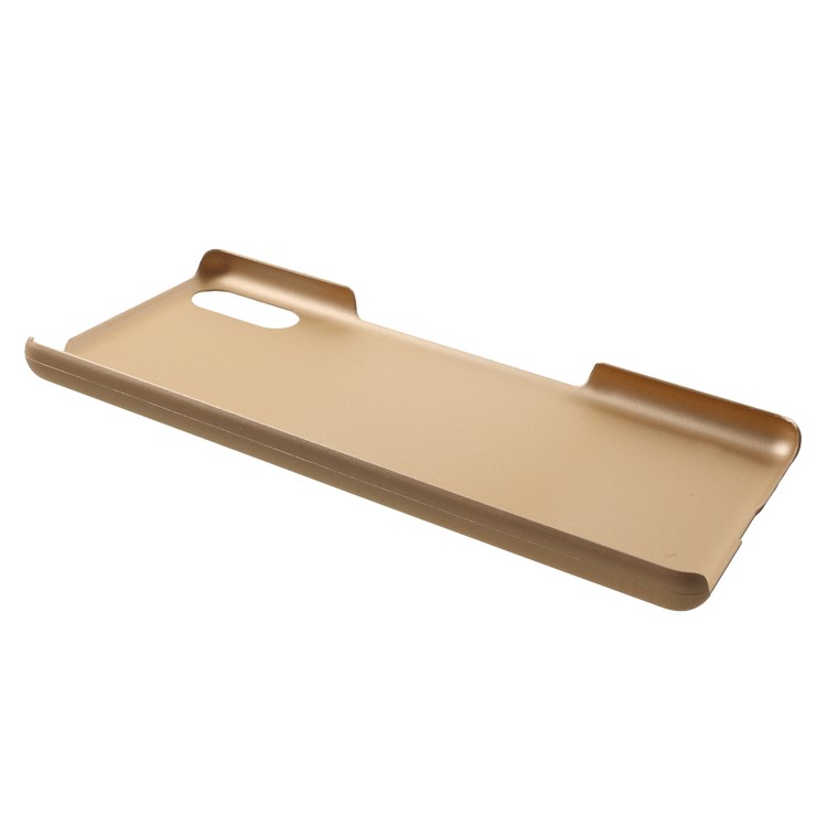 Rubberized PC Hard Mobile Phone Case for Sony Xperia L3 Ultra - Gold-3
