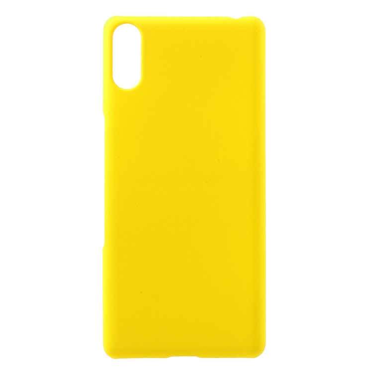 Rubberized Plastic Hard Case for Sony Xperia L3 Ultra - Yellow-1