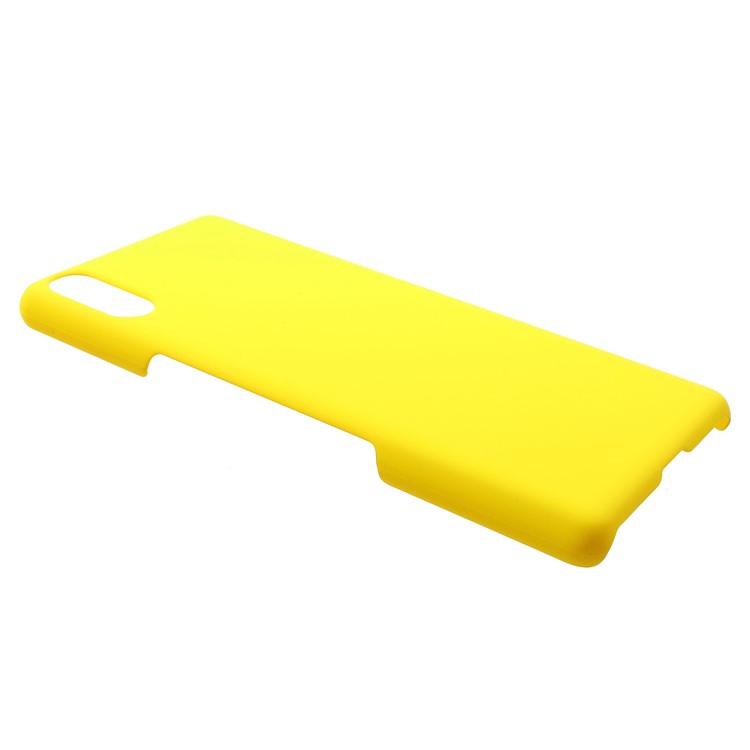 Rubberized Plastic Hard Case for Sony Xperia L3 Ultra - Yellow-2