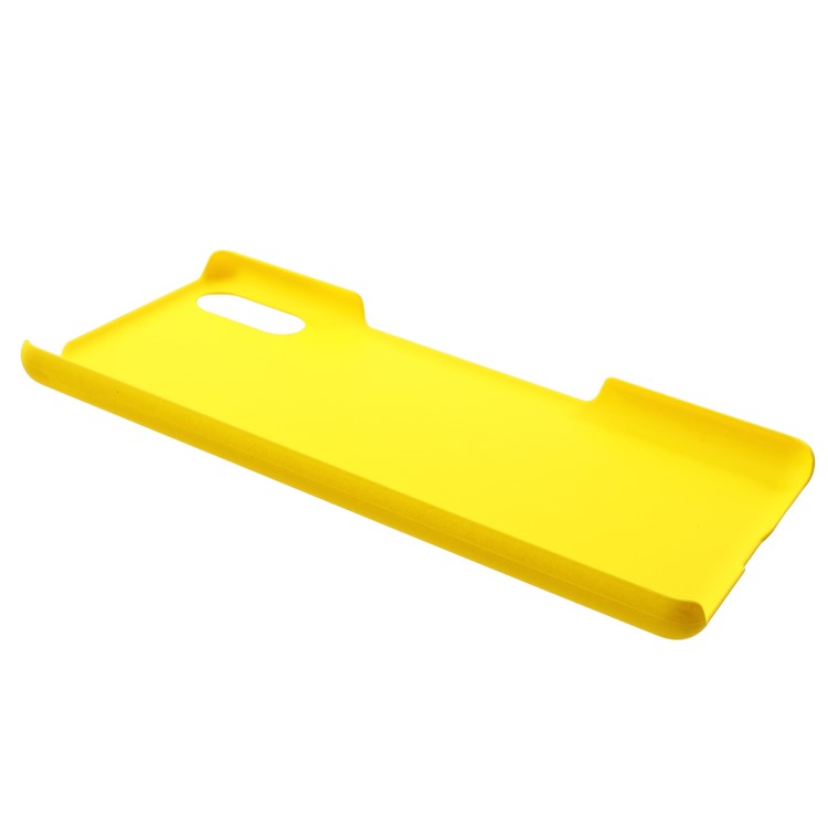 Rubberized Plastic Hard Case for Sony Xperia L3 Ultra - Yellow-3