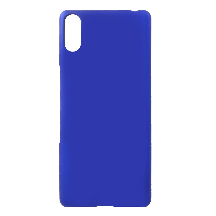 Rubberized Plastic Hard Case for Sony Xperia L3 Ultra - Dark Blue-1
