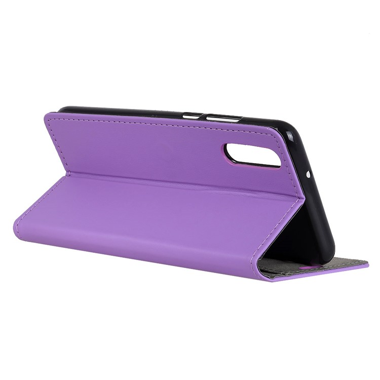 Magnetic Leather Stand Cover for Sony Xperia L3 - Purple-6
