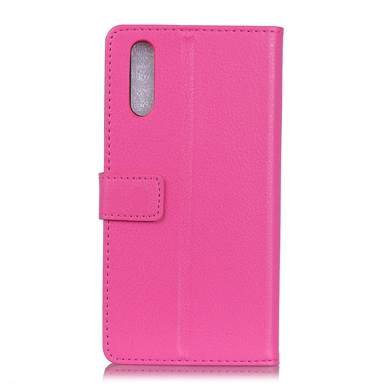 Litchi Texture Wallet Stand Leather Shell Case for Sony Xperia L3 - Rose-3