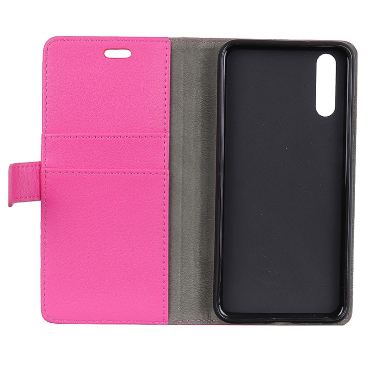 Litchi Texture Wallet Stand Leather Shell Case for Sony Xperia L3 - Rose-4
