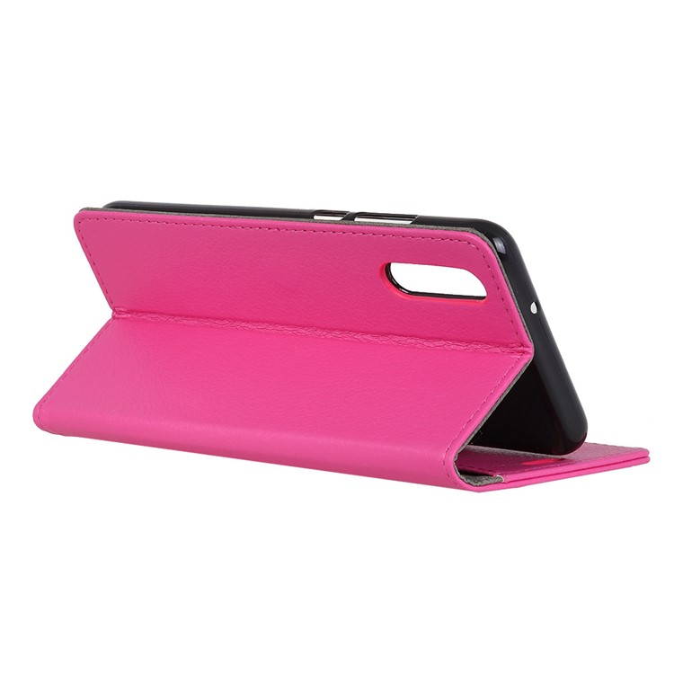 Litchi Texture Wallet Stand Leather Shell Case for Sony Xperia L3 - Rose-6