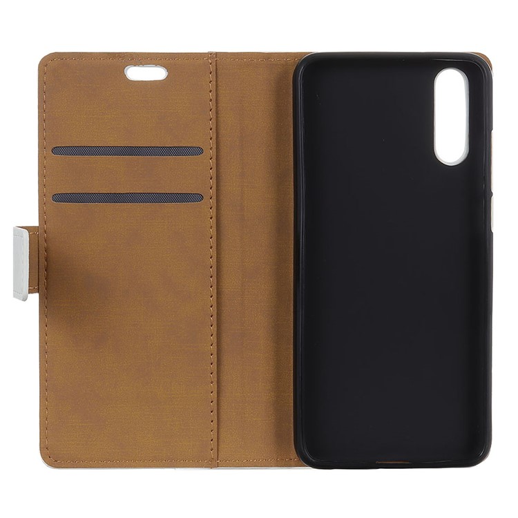 Pattern Printing Leather Wallet Mobile Casing for Sony Xperia L3 - Flower Tree-4