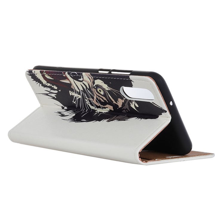 Pattern Printing Leather Wallet Phone Accessory Case for Sony Xperia L3 - Fierce Tiger-6