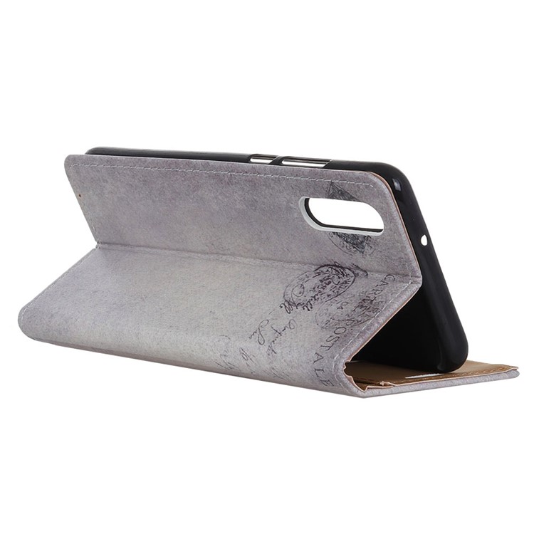 Pattern Printing Leather Wallet Protection Shell for Sony Xperia L3 - Cat Holding Heart-6