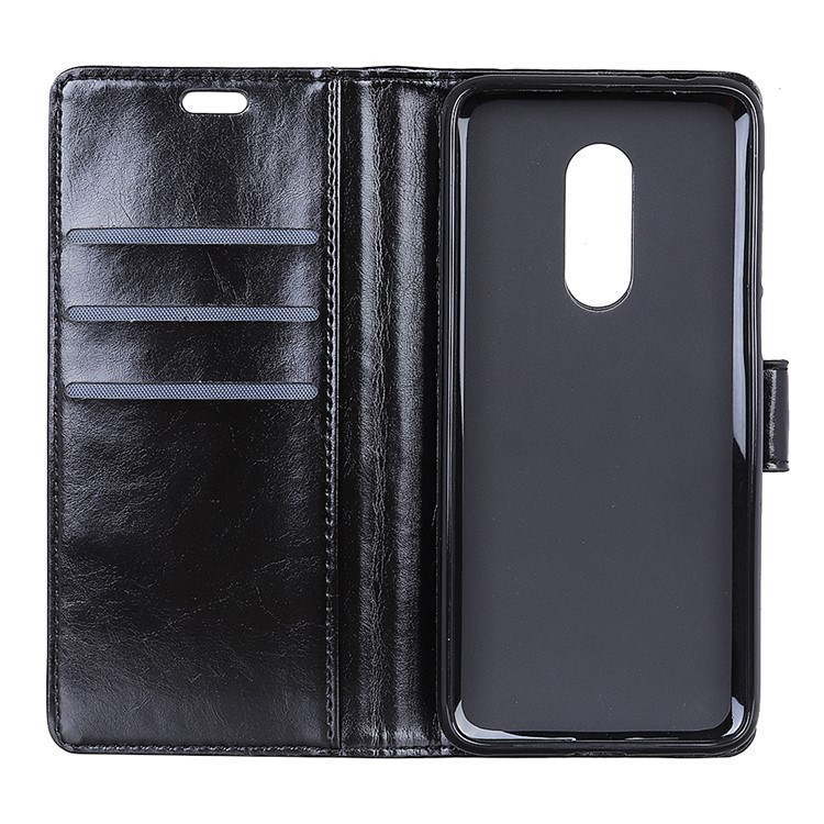 Crazy Horse Magnetic Stand Wallet Leather Mobile Phone Case for Sony Xperia 1 - Black-7