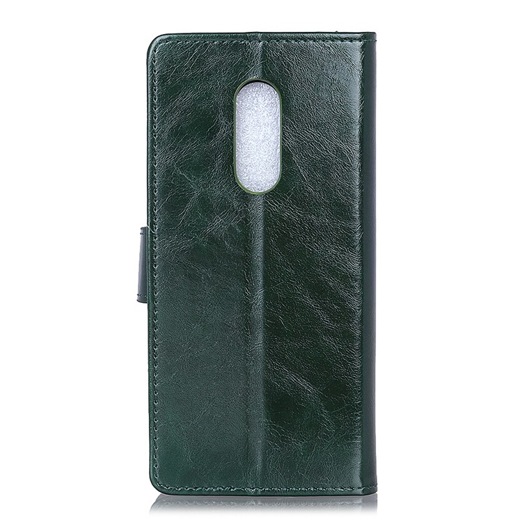 Crazy Horse Texture Magnetic Stand Wallet Leather Cell Phone Case for Sony Xperia 1 - Green-5