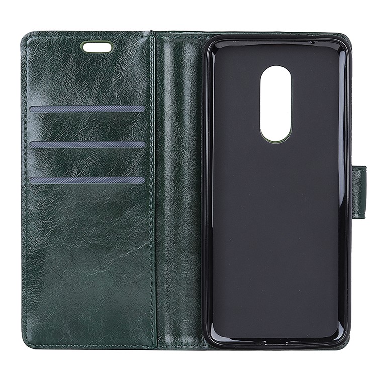 Crazy Horse Texture Magnetic Stand Wallet Leather Cell Phone Case for Sony Xperia 1 - Green-6